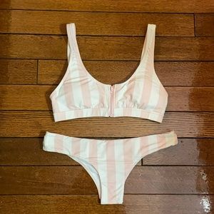 Billabong candy stripe bikini